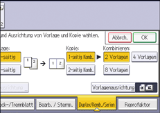 Abbildung Bedienfeld-Display