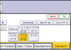 Abbildung Bedienfeld-Display