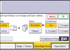 Abbildung Bedienfeld-Display