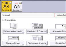 Abbildung Bedienfeld-Display