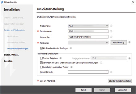 Abbildung für Treiberinstallation