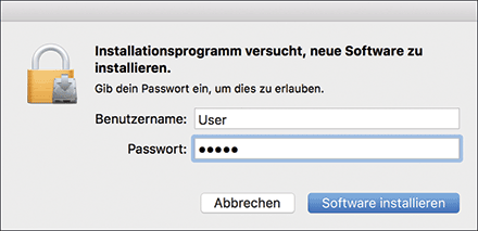 Abbildung Treiberbildschirm