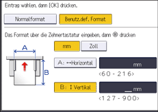 Abbildung Bedienfeld-Display