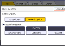 Abbildung Bedienfeld-Display