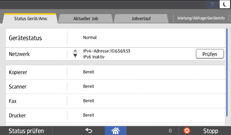 Abbildung Bedienfeld-Display