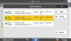 Abbildung Bedienfeld-Display