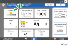 Abbildung Bedienfeld-Display