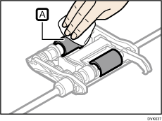 Nummerierte Abbildung der ADF-Papiereinzugsrolle