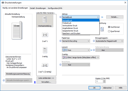 Abbildung Treiberbildschirm