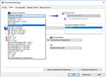 Abbildung Treiberbildschirm
