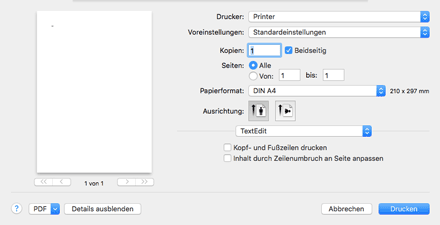 Abbildung Treiberbildschirm