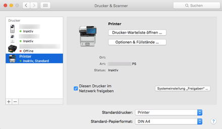 Abbildung Treiberbildschirm