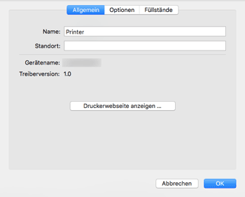 Abbildung Treiberbildschirm