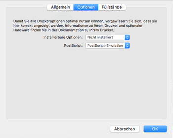 Abbildung Treiberbildschirm