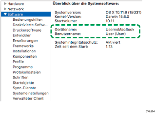 Abbildung Betriebssystembildschirm