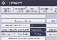Abbildung Bedienfeld-Display