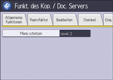 Abbildung Bedienfeld-Display