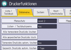Abbildung Bedienfeld-Display