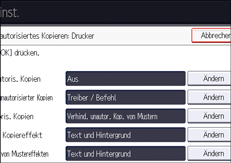 Abbildung Bedienfeld-Display