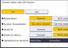 Abbildung Bedienfeld-Display