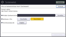 Abbildung Bedienfeld-Display