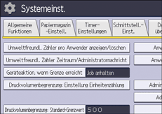 Abbildung Bedienfeld-Display