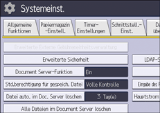 Abbildung Bedienfeld-Display