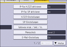 Abbildung Bedienfeld-Display