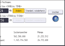 Abbildung Bedienfeld-Display