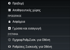 Εικόνα οθόνης πίνακα χειρισμού