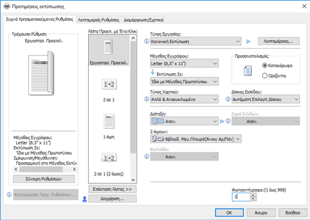 Εικόνα της οθόνης του προγράμματος οδήγησης