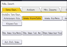 Εικόνα οθόνης πίνακα χειρισμού