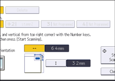 Operation panel screen illustration