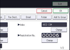 Operation panel screen illustration