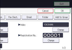 Operation panel screen illustration