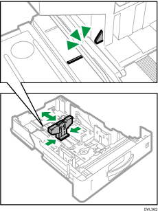 Paper tray illustration