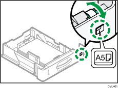 Paper tray illustration