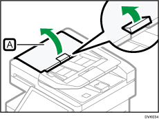 Auto document feeder illustration numbered callout illustration