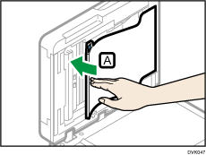 Auto document feeder illustration numbered callout illustration