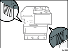 Ventilation hole illustration