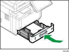 Paper tray illustration