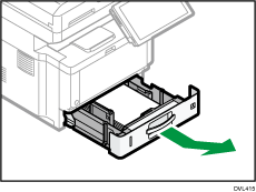 Paper tray illustration