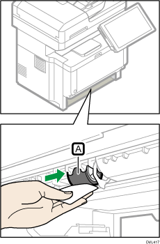 Paper feed roller illustration numbered callout illustration