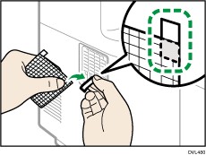 Dustproof filter illustration