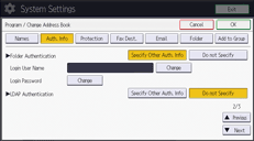 Operation panel screen illustration