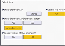 Operation panel screen illustration