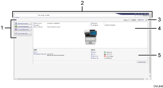 Web browser screen illustration numbered callout illustration