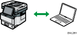 Image illustration for wireless LAN.