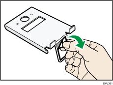 Illustration of attaching the Handset.