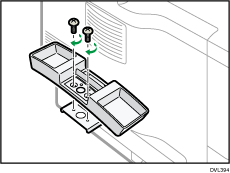 Illustration of attaching the Handset.